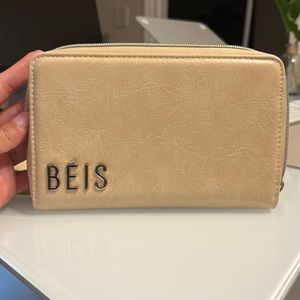 EUC Beis Travel Wallet in Beige